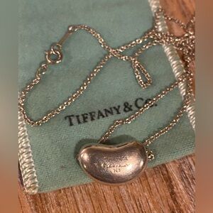 Tiffany & Co. Elsa Peretti's Iconic Bean Necklace Sterling Silver, 18 mm